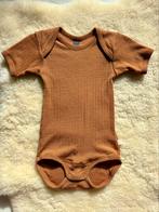Dilling merinowollen romper korte mouw camel rib 86, Ophalen of Verzenden, Zo goed als nieuw, Jongetje of Meisje, Nacht- of Onderkleding