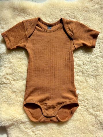 Dilling merinowollen romper korte mouw camel rib 86 beschikbaar voor biedingen