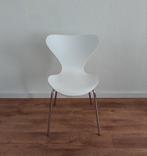Eetkamer stoelen wit 4 stuks, Ophalen, Kunststof, Wit, Zo goed als nieuw