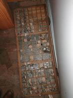 Letterbak loden letters, Antiek en Kunst, Ophalen