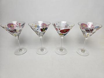 # 4 Pokertini Cocktail Martini Glazen beschikbaar voor biedingen