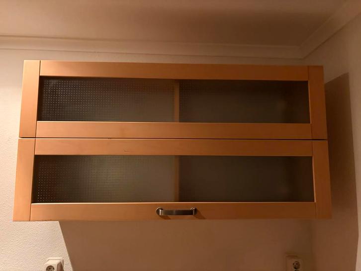 IKEA Varde bovenkast met schuifdeuren, Huis en Inrichting, Keuken | Keukenelementen, Gebruikt, Minder dan 100 cm, 100 tot 150 cm
