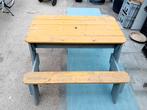 Kinder picknicktafel, Tuin en Terras, Ophalen, Gebruikt, Rechthoekig, Hout