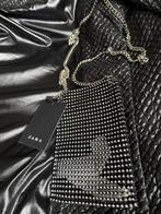 Zara Woman party zwart tasje met strassen steentjes nieuwe, Ophalen of Verzenden, Nieuw, Zwart
