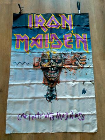 Iron maiden can i Play with madness vintage muziek vlag RARE beschikbaar voor biedingen