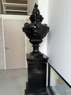 Hout Zuil met Keramieke pot 2.30 M Hoog, Ophalen, Overige materialen, Overige kleuren, Nieuw