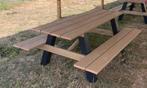 Duurzame picknicktafel, Ophalen, Nieuw, Rechthoekig, Hout
