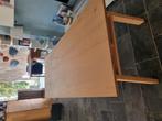 Essenhouten eettafel 240x100x76cm, Huis en Inrichting, Ophalen, Gebruikt, 200 cm of meer, 50 tot 100 cm