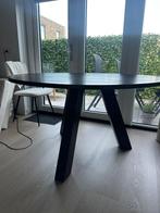Te koop: Woood eettafel Rhonda 130cm, Huis en Inrichting, Tafels | Eettafels, Ophalen, Zo goed als nieuw, Rond, 100 tot 150 cm
