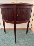 Vintage Halfrond Meubel met Schuifdeurtjes, Ophalen, Gebruikt, Minder dan 50 cm, Tafelblad