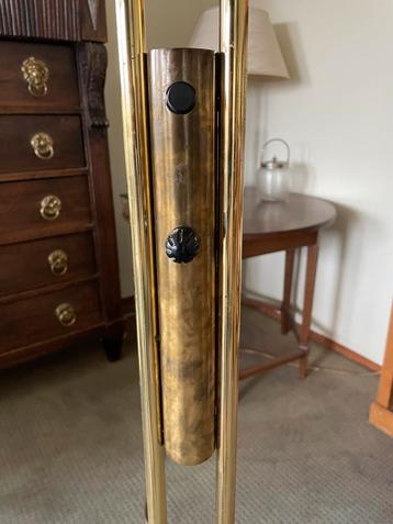 Vintage Gouden Vloerlamp met Leeslamp beschikbaar voor biedingen