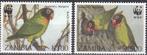 Zambia -VZ.26- 1996 - WWF - Zwartwangagapornis, Postzegels en Munten, Postzegels | Afrika, Zambia, Verzenden, Postfris