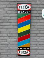FLEXA emaille reclamebord, Verzamelen, Merken en Reclamevoorwerpen, Reclamebord, Gebruikt, ., Ophalen of Verzenden