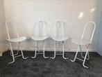 4x Vintage design stoelen Dafne Gastone Rinaldi, Ophalen, Wit, Zo goed als nieuw, Vier