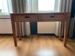 Houten sitetable/haltafel  met 2 rieten lades, Ophalen, Gebruikt