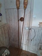Wandlamp stalen stang met Spaans marmer kelk, Ophalen of Verzenden, Zo goed als nieuw, Minder dan 100 cm