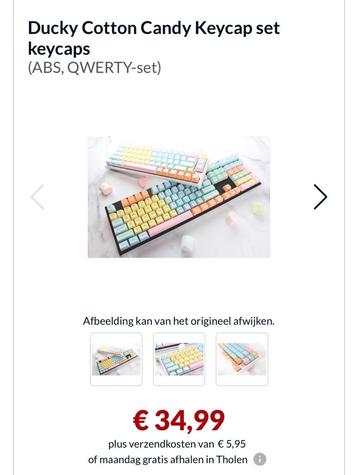 Ducky cotton candy keycaps ongebruikt beschikbaar voor biedingen