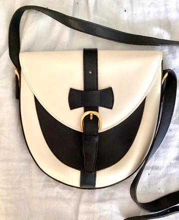 RUSSELL&BROMLEY crossbody tas. Blauw/wit beschikbaar voor biedingen
