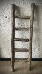 Houten ladder met 4 treden, -, -, Nieuw, Ophalen of Verzenden
