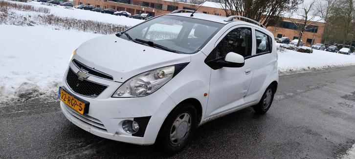Chevrolet/Daewoo Spark 1.0 Wit 2011 LPG 5DRS, Auto's, Daewoo, Particulier, Matiz, ABS, Centrale vergrendeling, Elektrische buitenspiegels
