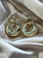 Oorbellen rond goud kleur, Verzenden, Nieuw, Goud, Overige materialen