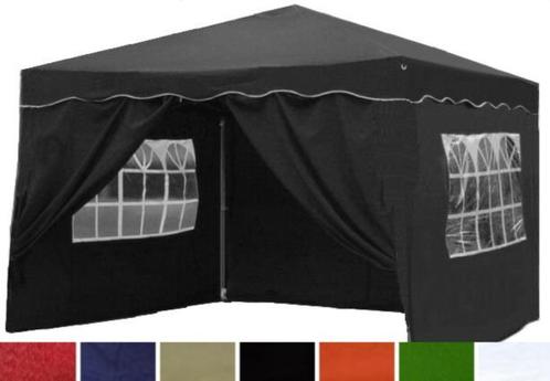 Easy-Up-Vouw-Partytent 3x3m. Zwart of Rood, Blauw of Groen, Tuin en Terras, Partytenten, Nieuw, Partytent, Opvouwbaar, Ophalen of Verzenden