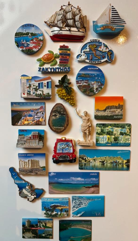 Koelkastmagneten uit Griekenland en de Griekse eilanden NR 2, Verzamelen, Overige Verzamelen, Zo goed als nieuw, Ophalen of Verzenden