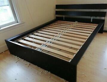 Ikea Hopen tweepersoons bedframe + matrassen - afbeelding 2