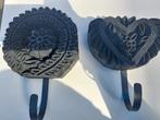 Houten Wandhaken Set - Bloemmotief, Gebruikt, Wandhaken, Ophalen of Verzenden, Minder dan 100 cm