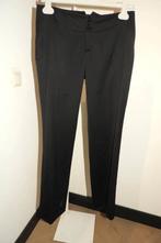 Gucci zwarte broek riempje gouden merk gesp achterkant IT 42, Verzenden, Zwart, Maat 36 (S), Lang