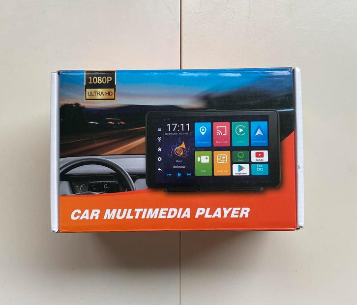 7 inch carplay scherm (nieuw in verpakking), Auto diversen, Autoradio's, Nieuw, Ophalen of Verzenden