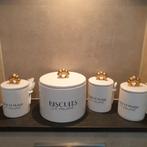 Riviera maison biscuits storage/gelee de fraise set 25%, Huis en Inrichting, Keuken | Potten en Pannen, Ophalen, Nieuw, Glas, Pot, Bus of Blik