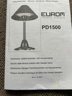 Eliktrsche tafel terras straler met halogeenlamp, Tuin en Terras, Terrasverwarmers, Ophalen of Verzenden, Zo goed als nieuw