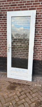 Hardhouten Buitendeur, Doe-het-zelf en Verbouw, Deuren en Horren, Ophalen, Gebruikt, 80 tot 100 cm, Buitendeur