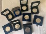 9 keer de 50 zilveren gulden munten beatrix (prestige set), Ophalen of Verzenden, Zo goed als nieuw