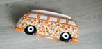 spaarpot vw Volkswagen look oranje surf bloem, Verzamelen, Spaarpotten, Ophalen, Nieuw, Steen, Aardewerk of Keramiek, Vervoermiddel
