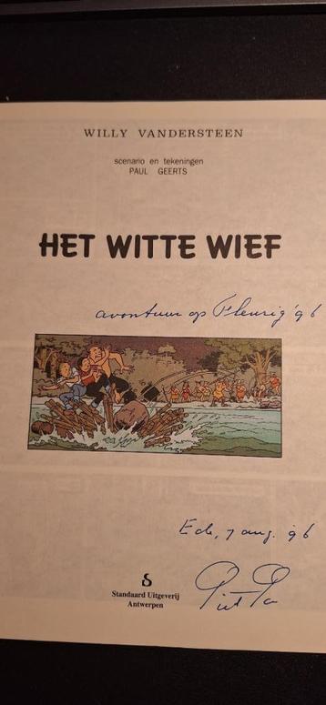 Suske en Wiske Het witte wief + bijlage+gesigneerd door Pel beschikbaar voor biedingen