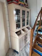 Franse Boerenkast - Beige - Amsterdam, Ophalen, Gebruikt, 100 tot 150 cm, 150 tot 200 cm