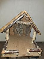 Kerststal 40cm met rieten dak, Ophalen of Verzenden