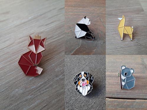 5 mooie dieren pins te koop, Verzamelen, Speldjes, Pins en Buttons, Nieuw, Speldje of Pin, Dier of Natuur, Ophalen of Verzenden