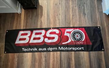 BBS JUBILEUM 50 JAAR BANNER 45X180 MET BEVESTIGGINGS OGEN beschikbaar voor biedingen