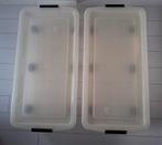 2x Opbergboxen voor onder bed met wieltjes, Ophalen, Gebruikt