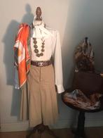 RALPH LAUREN ROK MIDI COTTON CAMEL PAUW, Overige kleuren, Verzenden, Maat 42/44 (L), Zo goed als nieuw
