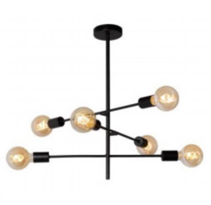 Lucide Lester plafonnière, Huis en Inrichting, Lampen | Hanglampen, Zo goed als nieuw, 75 cm of meer, Metaal, Ophalen