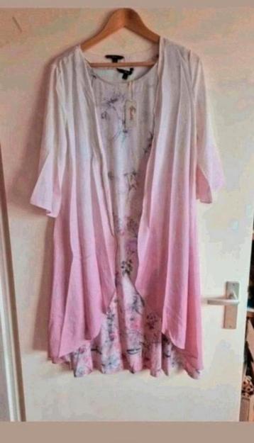 Nieuwe 2-delige mouwloze roze zomerjurk maat XL. ShallWe  beschikbaar voor biedingen