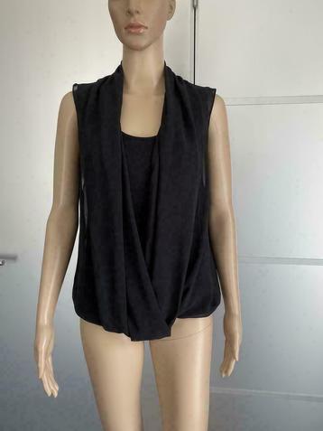 F808 Vila: maat S=36 blouse top zwart beschikbaar voor biedingen