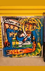 Jacob Kanbier op doek  Nessio (1949-2020), Antiek en Kunst, Ophalen of Verzenden