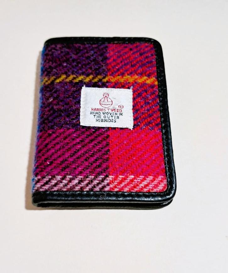 Harris Tweed ♥️  Luxury Credit Card Holder roze kleur NIEUW!, Sieraden, Tassen en Uiterlijk, Tassen | Damestassen, Nieuw, Overige typen