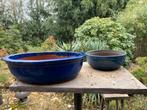 2 bonsai potten schalen, Tuin en Terras, Bloempotten, Ophalen of Verzenden, Zo goed als nieuw, Minder dan 25 cm, Overige vormen