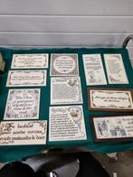 Spreuktegels 7 verschillende, Ophalen of Verzenden, 'T Olde Gre-j, Info@toldegrej.nl, Endepoelstraat 20f Didam